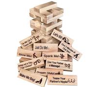 DGUSO Super Naughty Block Tower Game Tumbling Tower, Questions Tumbling Tower Game Jeux de Couple Amusants pour Adultes avec des Questions Et des Défis Amusants pour Adultes