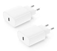 DGVERS Chargeur USB-C, 2 Pack 20W Secteur Rapide pour for iPhone16/15/15/14/13/12/11/SE/XS/XR/8, iPad Air 5/4,iPad Pro, Galaxy, Pixel, Type C Mural Alimentation Adaptateur Trefard