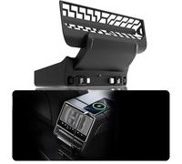 DGXWLLW Concentrateur USB pour Tesla Model Y Juniper 2025 2026 Model 3 Highland 2024 2025, 120 W double Type-C grille d'aération arrière avec couvercle d'extension pour chargeur rapide pour console