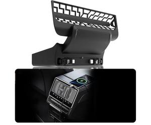 DGXWLLW Concentrateur USB pour Tesla Model Y Juniper 2025 2026 Model 3 Highland 2024 2025, 120 W double Type-C grille d'aération arrière avec couvercle d'extension pour chargeur rapide pour console