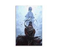 DGYKJTYDW Sekiro Shadows Die Twice Poster décoratif sur toile murale moderne pour chambre à coucher (30 x 45 cm)