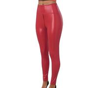 DGZTWLL Legging sexy en similicuir pour femme avec fermeture éclair à l'entrejambe, taille haute, pantalon de yoga moulant, grande taille, collants gainants, Rd2, Taille XL