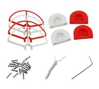 DGZZI 1 lot de protections d'hélice rouge et blanc pour DJI Phantom 3