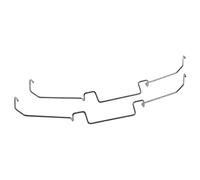 DGZZI Lot de 2 crochets de ventilateur pour radiateur CPU avec support fixe en acier élastique 12 cm