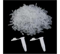 DGZZI Lot de 300 tubes à essai gradués en microplastique 0,5 ml avec couvercle pour petit échantillon et extraction d'ADN