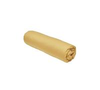 Drap Housse 140X200 2 Personnes Grand Bonnet 30 Coton Uni Ocre