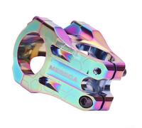 DH AM For Enduro Potence en aluminium CNC pour VTT pour vélo, 35 mm courte pour vélo avec design creux léger, compatible avec fourche de 28,6 mm et guidon de 31,8 mm (coloré)