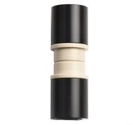 DH Bike Kit d'amortisseur de roue arrière de vélo avec douilles pour Fox pour Rockshox 22-68 mm Largeur d'encastrement 12,7-14 mm Tube de passage en aluminium noir (50 mm)