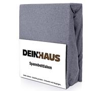 dh dein. haus Drap housse en tissu éponge, coton, Coton, graphite, 180 x 200 cm