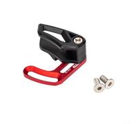 DH Direct Mount Chain Guide de dérailleur avant type E 1 chaîne pour plateau rond 30T-40T et ovale 30T-38T avec rouleau en nylon Réduction du bruit (Rouge)