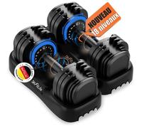 DH FitLife 2026 - Set d'haltères réglables 2,5-25 kg 18 niveaux avec disques pour hommes et femmes (25 kg x 2)