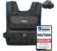 DH FitLife Gilet Lesté 20 KG, Réglable et Compact - Idéal pour la Musculation, le Renforcement Musculaire et la Course. Unisex