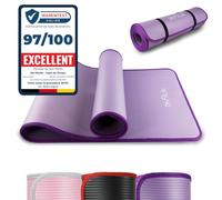 DH FitLife Tapis de Sport Épais, Antidérapant 183×61×1cm | Sangle de Transport｜Tapis de Yoga｜Tapis de Gymnastique｜Tapis Fitness｜Amorti Confortable｜Résistant aux Déchirures