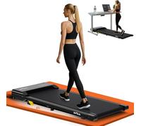 DH FitLife Walking Pad certifié TÜV 1-6 km/h, Tapis de Marche inclinable 6%, Compact & Silencieux pour Maison & Bureau, Tapis connecté avec contrôle APP