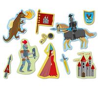 DH-Konzept XXL Confettis en Chevalier et Motif Dragon, avec 30 Grandes pièces Confettis pour Thème ou de fête d'anniversaire