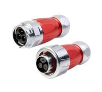 DH16 Lot de connecteurs électriques étanches à 3 broches - IP68/IPX9K, boîtier en alliage de zinc, 10 A/400 V AC, pour machines industrielles et capteurs extérieurs (robe inversée)