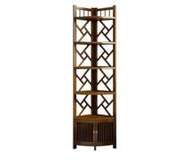 Dh2yjnbf3 Bibliothèque Armoire d'angle de Rangement, Support de Rangement de Style Multifonctionnel, Coin de Salon sur Pied for Usage Domestique Étagère de Rangement(Grand)
