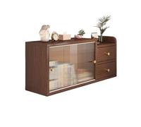 Dh2yjnbf3 Bibliothèque Bibliothèque de Table avec Porte coulissante en Acrylique, Support Rangement Luxe Panneaux artificiels Étagère de Rangement