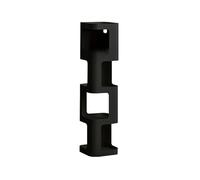 Dh2yjnbf3 Bibliothèque Mur de Fer Petite bibliothèque en Acier Coin Mural Armoire étroite sur Pied Salon Support Rangement Étagère de Rangement(Noir)