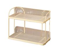 Dh2yjnbf3 Bibliothèque Organisateur d'étagère de Bureau avec poignée, Cadre en Fer avec présentoir de Rangement en Plaque en Plastique, for étude à Domicile ou étagère de Bureau Étagère de Rangement