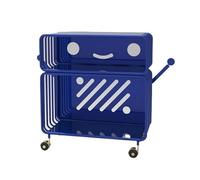 Dh2yjnbf3 Bibliothèque Support de Livre d'images, étagère de Lecture, Support de Rangement de Livres, Multicouche en Fer for la Maison, créatif et Amovible Étagère de Rangement(Blue,S)