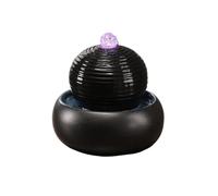 Dh2yjnbf3 Intérieur Fontaine d'intérieur à Boule roulante, Style Feng Shui, décoration de Table for la Maison ou Le Bureau Décoration Feng Shui(Noir)