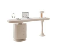 Dh2yjnbf3 Polyvalent Bureau Moderne avec tiroirs, Coiffeuse et Table de Maquillage Pieds incurvés Facile à Installer(M)