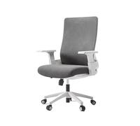Dh2yjnbf3 Réglable Chaise de Personnel Bureau avec Dossier, Chaise d'ordinateur, Confortable, sédentaire, Ergonomique, pivotante en Maille, conférence(Grigio)