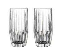 Dh2yjnbf3 Tasses en verre sculpté à rayures vintage, verres boire transparents sans plomb, 285/355 ml(Grand)