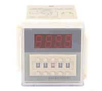 DH48S2ZH Relais temporisé 220 V, SPDT avec écran LCD, retard réglable 0 01S à 99H99M, plastique ignifuge et couvercle étanche