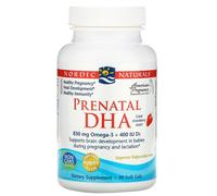 DHA prénatal, 830mg dOméga-3 + 400 UI de vitamine D3 à la fraise - 90 capsules molles