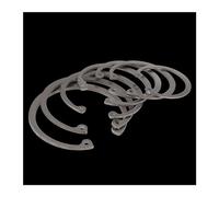 DHAEY 10 pièces ID M8-M72 en Acier Inoxydable Noir en Acier C Type Anneau de retenue de circlip Interne for Kit d'assortiment de Trous(M30)