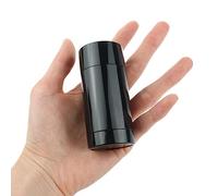 DHAEY 12Pcs 15ml 30ml 50ml 75ml Round Filling Stick Container Travel Clear Tube réutilisable pour la maison-15ml, Noir