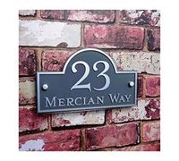 DHAEY Numero de Maison Exterieur, Personnaliser Moderne Numéro de Maison Plaques Acrylic Porte Plaque Nom Plaque Plaques en Plein air Signes/plaques