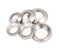 DHAEY Rondelle sphérique Conique M6 M8 M10 M12 M16 M20 M24, rondelle fraisée en Acier Inoxydable, Joint Conique Convexe Concave en Acier au Carbone 5/10 pièces Gasket(Conical Stainless,M8 (10Pcs))