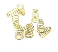 DHAEY SeroNi 10 pièces Ressort plaqué Or for Lampe de Poche LED Torche Bricolage Pilote Circuit imprimé Batterie Contact Support Capuchon arrière Interrupteur Ressorts(9mm)