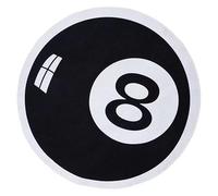 DHAEY Simulation Billard 8 Boules Tapis Rond Tapis décor à la Maison Coussin de Chaise Anti-dérapant Bain Tapis de Sol rétro Noir n ° 8 Tapis Goutte (Color : Crystal Velvet-8, Size : 80x80cm)