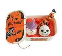D'Halloween - 17.3x12x6.6 Cm Ensemble De Sans Flamme À LED Spooky Avec Télécommande | De Piliers Noires Gothiques Vacillantes, Décoration De Maison Hantée, Batterie De Fête D'H