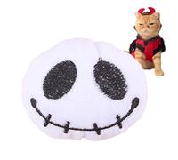 d'Halloween pour chats, d'Halloween pour chat d'intérieur Peluche douce, | drôles pour chats Peluche douce, crâne de globe oculaire effrayant, bâton chas