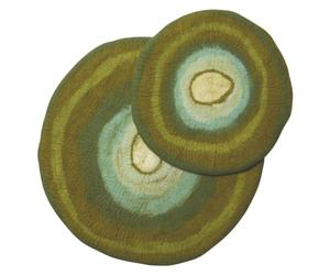 Dharma Dog Karma Cat, Tapis Confortable Agate, pour Chiens et Chats, Confortable et Durable, Idéal pour Intérieur,Modèle Agate, Couleur Vert - M 66x66cm