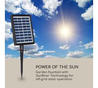 Dharma Fontaine solaire LED 48 x 72 x 41 cm (WxHxD) Polyresin