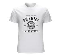 Dharma Initiative 1977 Show Lost Unisex Tee Shirt Men's White T-Shirt M