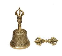 Dharma Store - Ensemble cloche de méditation bouddhiste tibétain et Dorje