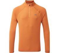 Dhb Aeron Men's Mid Layer Quarter Zip Run Top Umber Moyen Male