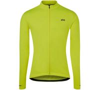 Dhb Men's Long Sleeve Thermal Cycling Jersey Jaune fluo Très petit Male