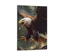 DHBANEIOK Aigle Impression Sur Toile InspiSourision Tableau Mural Image Sur Toile Photo Sur Toile Pour Salon Chambre À Bureau Restaurant 24x36inch(60x90cm)
