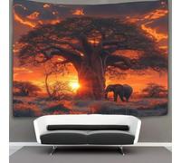 DHBANEIOK Arbre de vie 3D Effet Tapisserie DécoSourision Murale Tapisserie Murales Tapisserie Murale Tissu Pour Chambre Salon Collège Dortoir Tapisseries 180cmx230cm