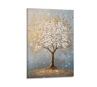DHBANEIOK Arbre de Vie Impression Sur Toile Peinture Affiche Tableau Mural Peinture À L’huile Murale Moderne Art Déco D'art Pour Maison Bain Salon 16x24inch(40x60cm)