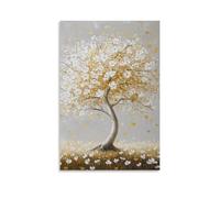 DHBANEIOK Arbre de Vie Impression Sur Toile Peinture Affiche Tableaux Déco Peinture À L’huile Minimalistes Art Déco D'art Pour Maison Bain Salon 16x24inch(40x60cm)