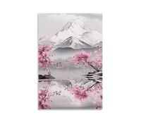 DHBANEIOK Cerises japonaises Impression Sur Toile - Image Sur Toile -Decoration Murale - Tableaux Décoration Moderne - Tableau Mural - Tableaux Pour La Mur 20x30inch(50x75cm)